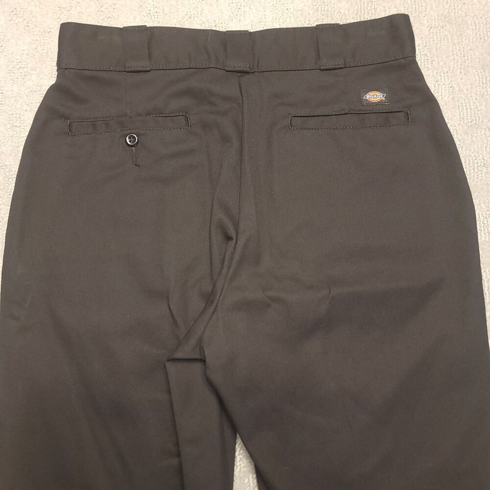 Dickies 874 Original Fit Mens Size 30x32 Work Pants Black Flat Front - Picture 4 of 10
